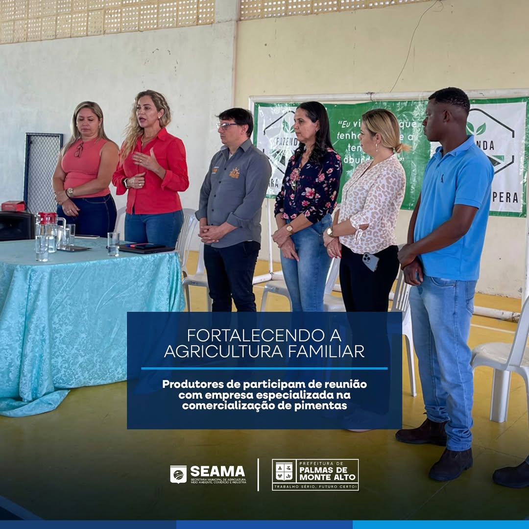 Produtores de pimentas participam de reunião com empresa Rota das Especiarias para alinhamento de comercialização