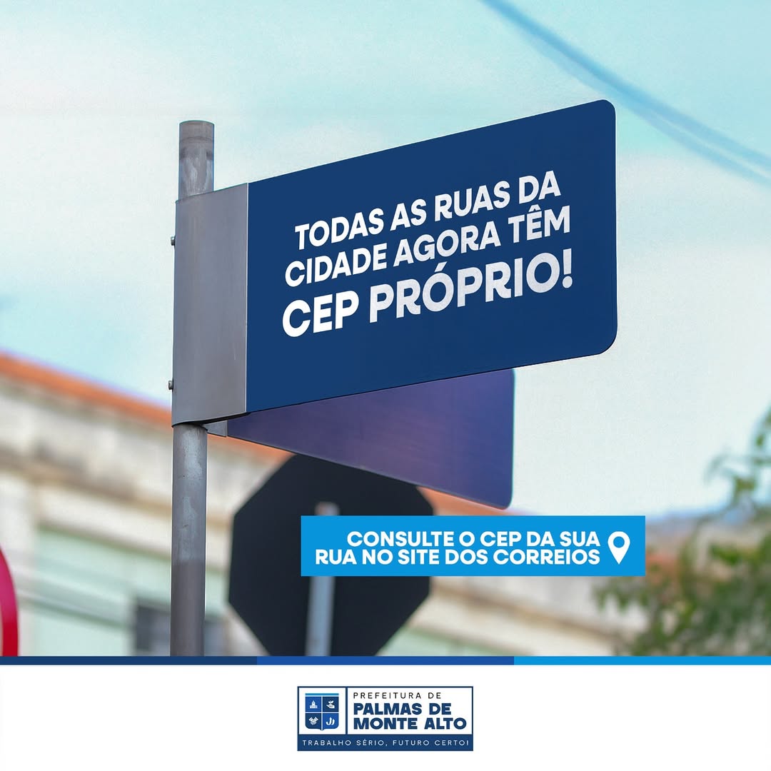 Município passa a contar com CEP individualizado para ruas e distritos