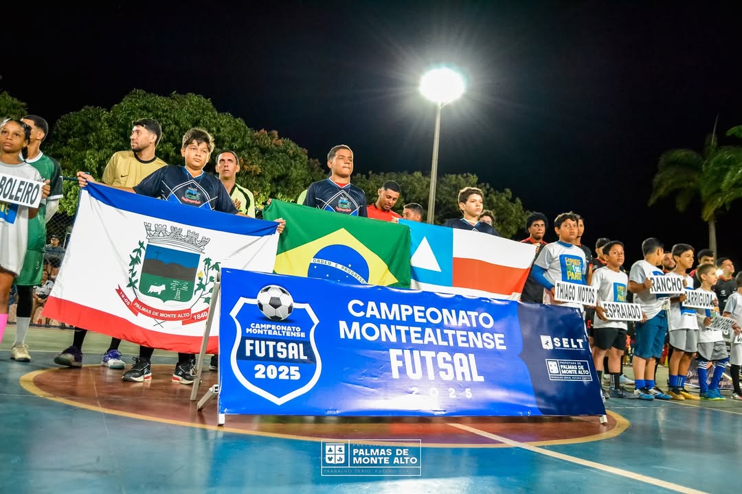 Campeonato Montealtense de Futsal 2025 tem abertura marcada por jogos, homenagens e valorização do esporte